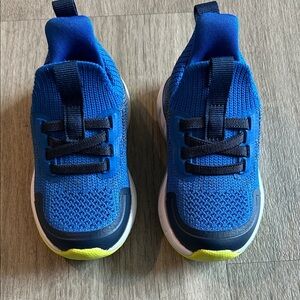 All in Motion Kids Sneakers in Blue with Neon Accents